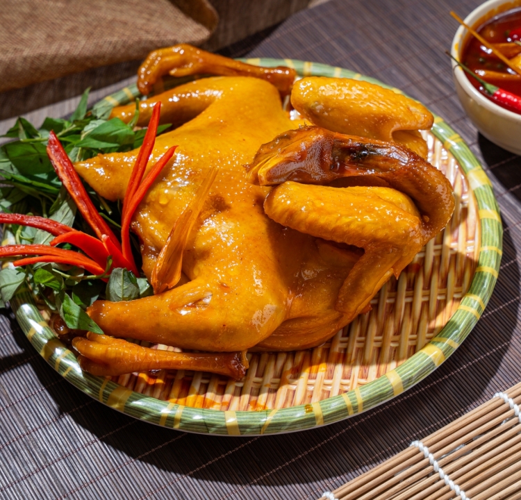 Gà che mắm nhĩ